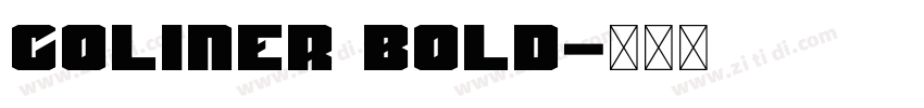 Coliner Bold字体转换